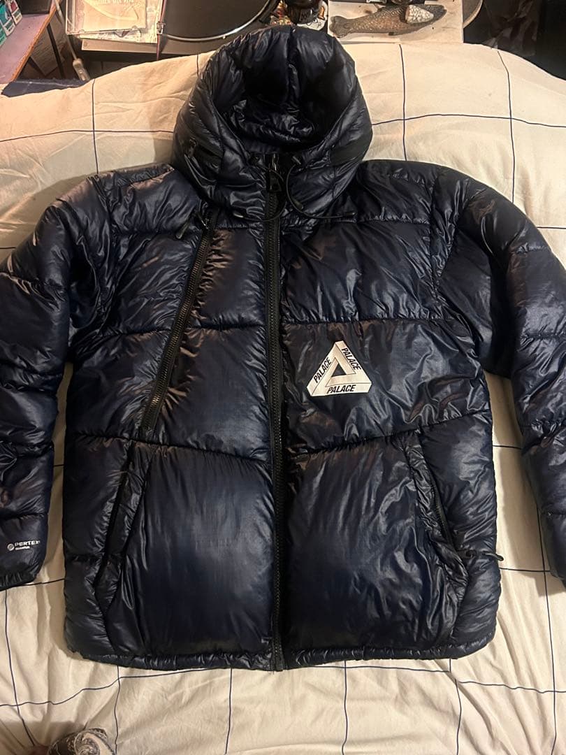 PALACE ネイビー ダウンジャケット S