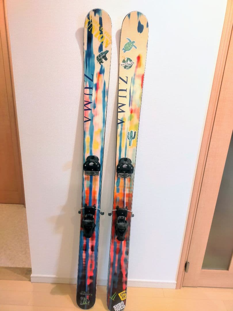 ZUMA　パウダー用スキー板173cm　ビンディング付　パウダー　フリースキー