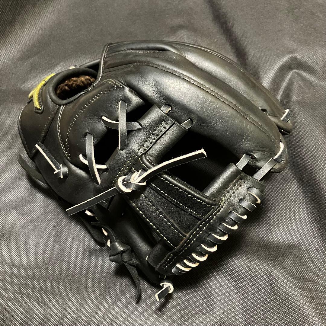 タ*カ様 ミズノプロ 硬式 内野手用 グラブ H14203 黒 高校野球対応 メ