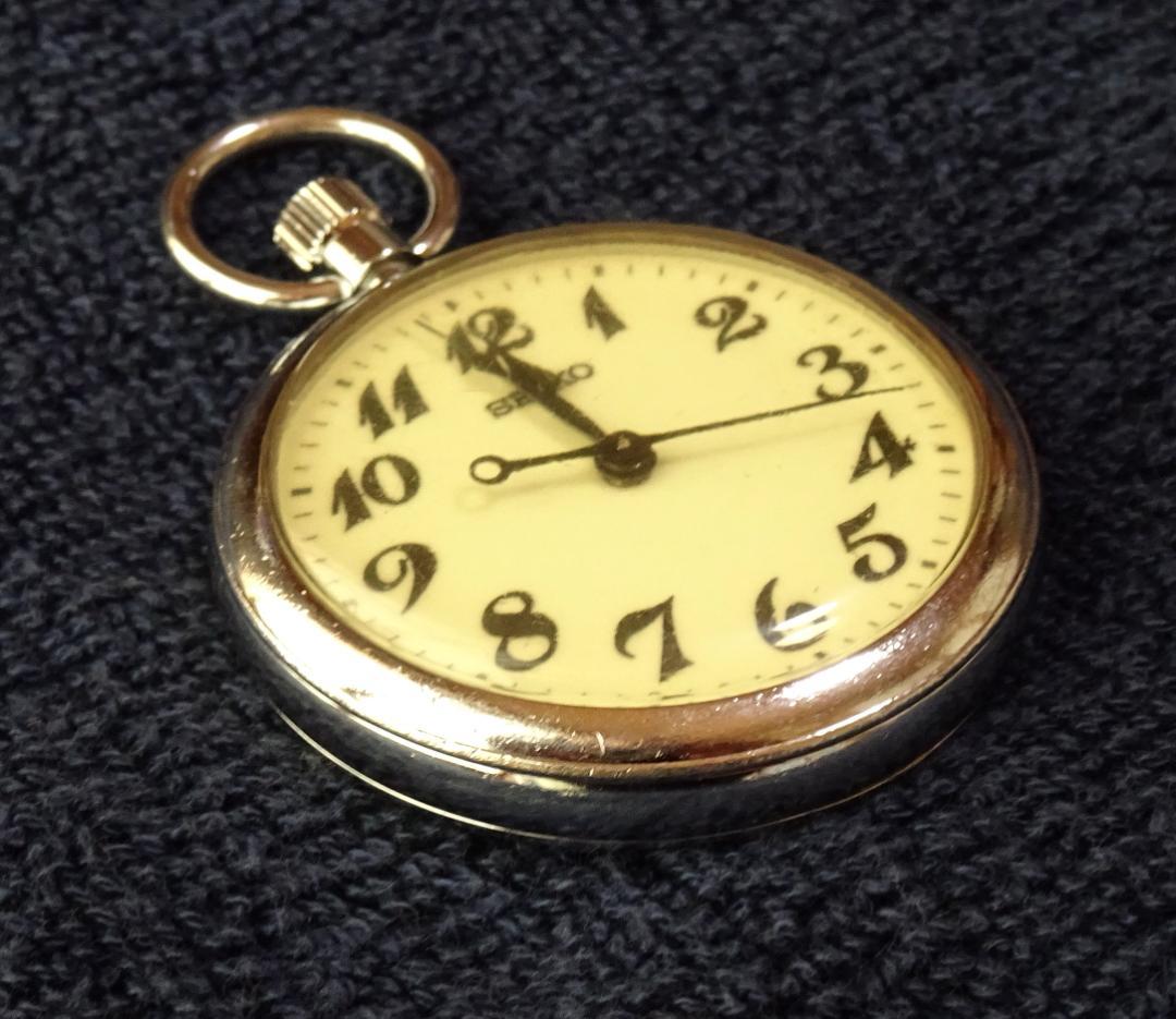 電池交換済 稼働品 JR東海 在来線 運転士 懐中時計 静岡 ルミブライト 蓄光