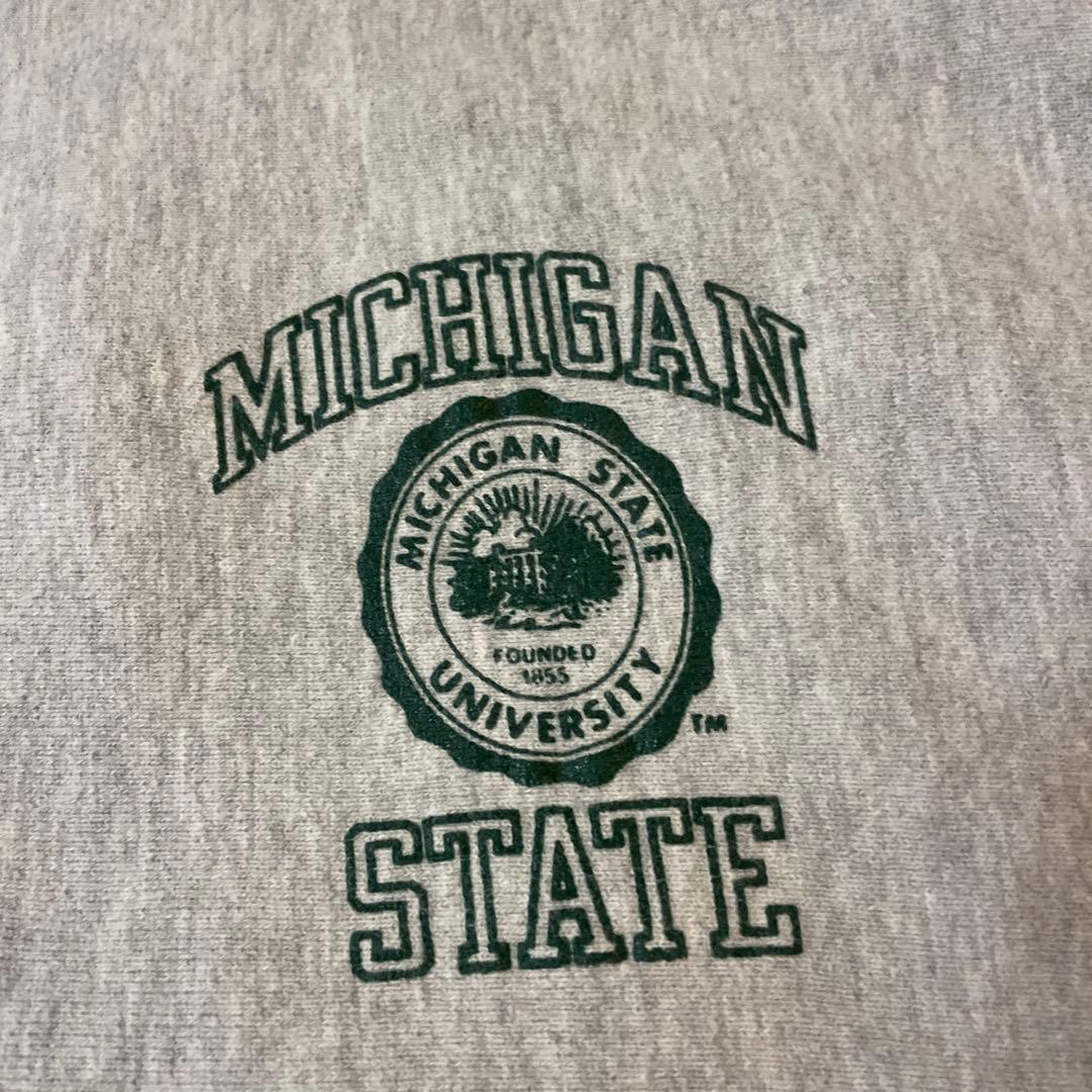 秋*様 美品 両面プリント ミシガン チャンピオン リバースウィーブ スウェット