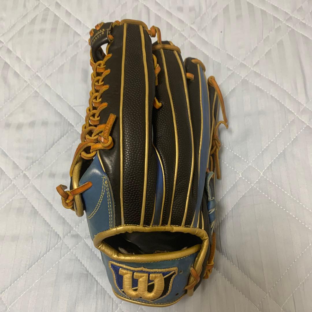 左利き軟式外野用野球グローブ