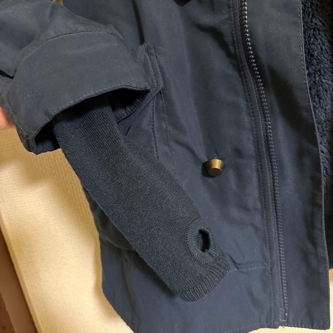 ネイビー ファー付きモッズコート N3B ハーフコート