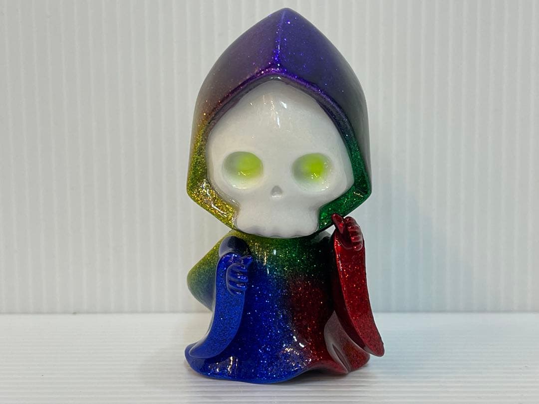 梅ZAWA ドクロちゃん レインボー/ラメ ソフビ フィギュア 希少 限定