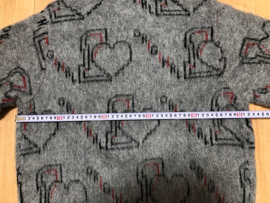未使用タグ付！Schott（ショット）シャギーニット オリジナルハート／セーター