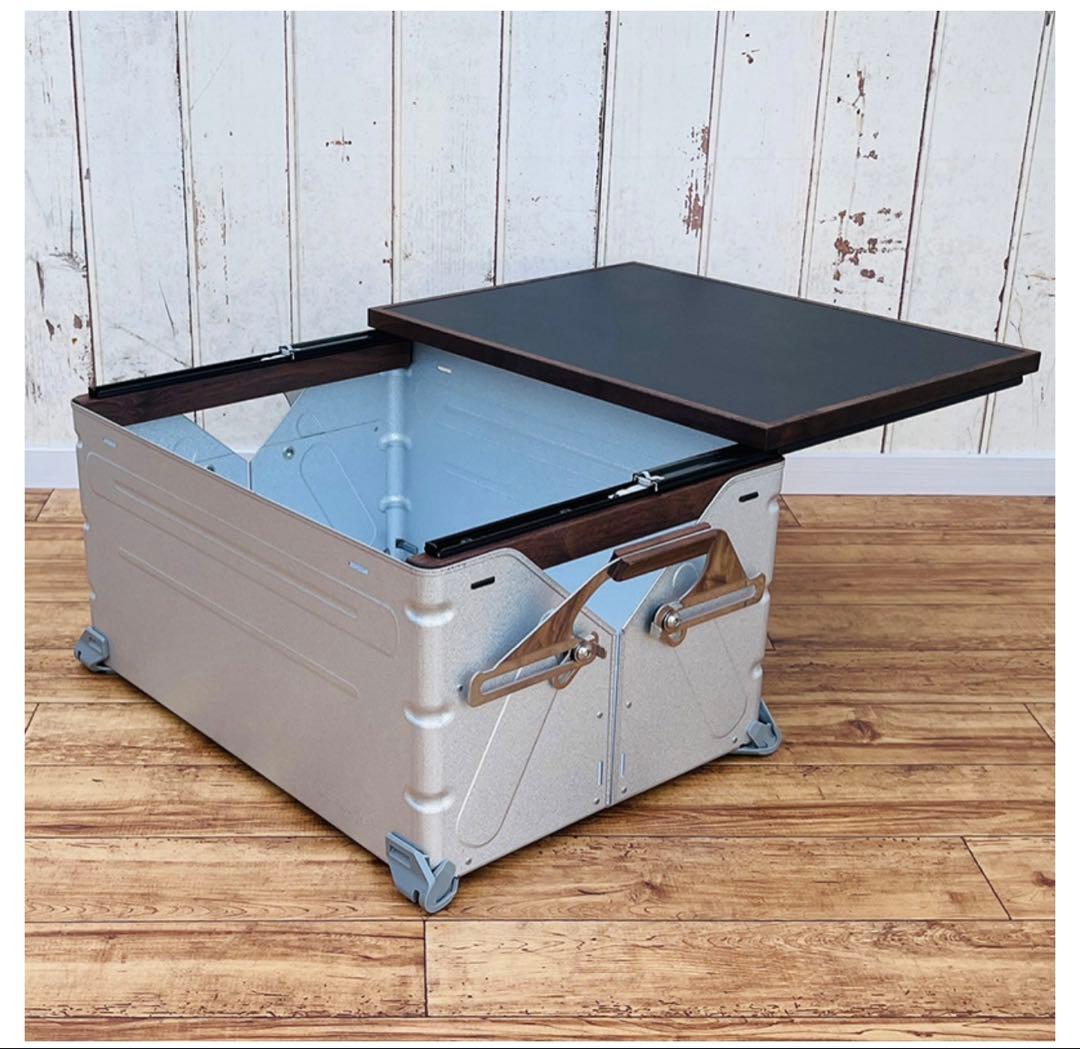 新品‼️川崎クラフト✨シェルフコンテナスライド式天板✨50タイプ