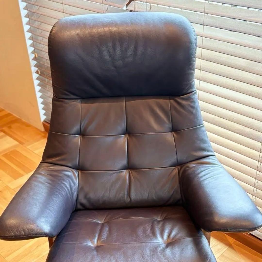 カリモク ザ•ファースト RU72 ブラックベリー 美品 オットマン同時購入のみ