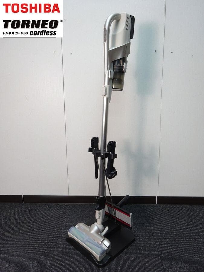 ■バッテリー2個付■東芝 トルネオ コードレス VC-CLX73-C ベージュ