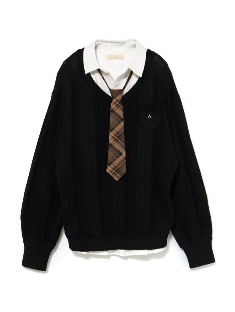 andmary Mimi girls set mini dress 黒