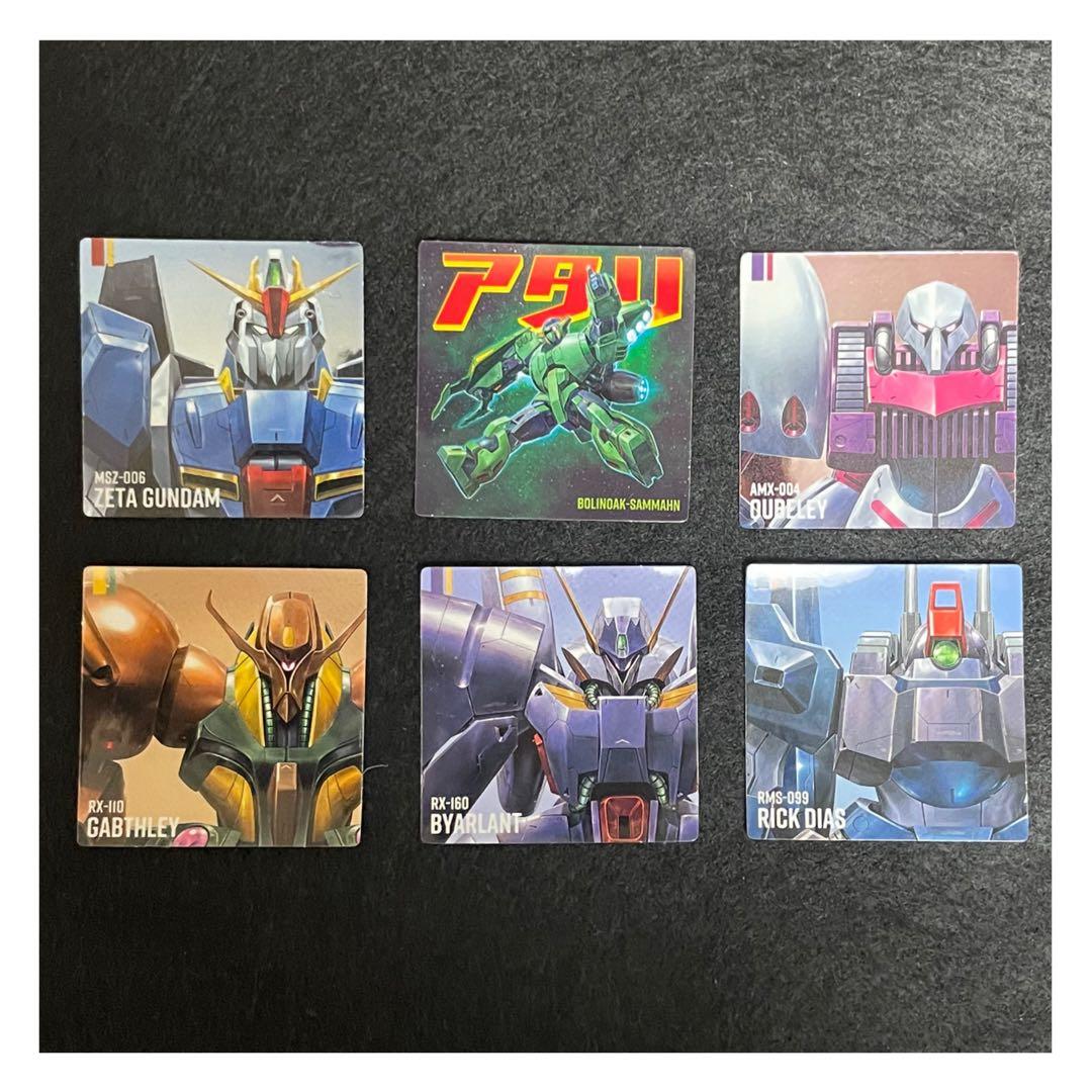アタリ ガンダムポテコ あたりシール（コード未使用）＆ その他 5枚　セット売り