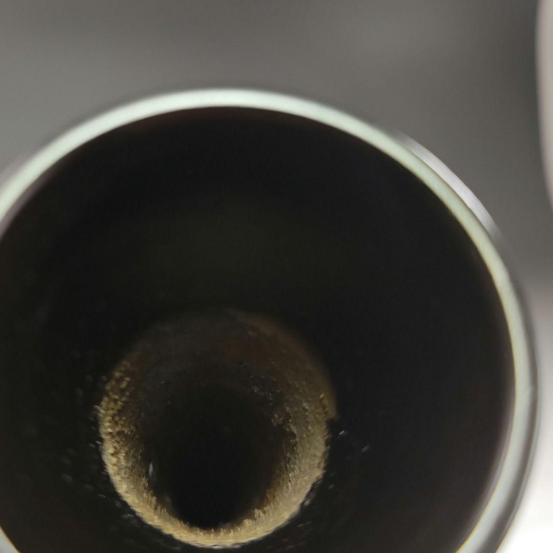 ウ217 花瓶『能作一佳作』『唐銅　把綿　花入　共箱』花器　茶道具