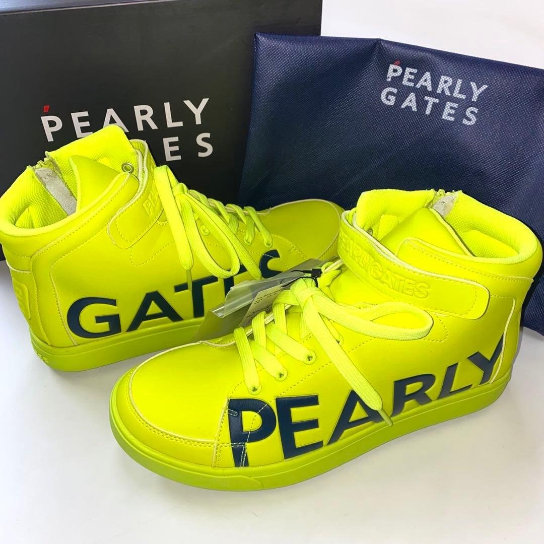 PEARLYGATES 053-0992310 イエロー ゴルフシューズ 箱あり