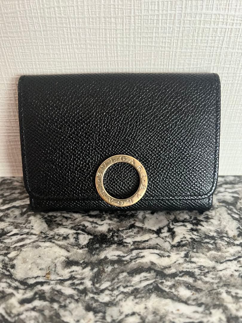 BVLGARI ブラックレザー 名刺入れ
