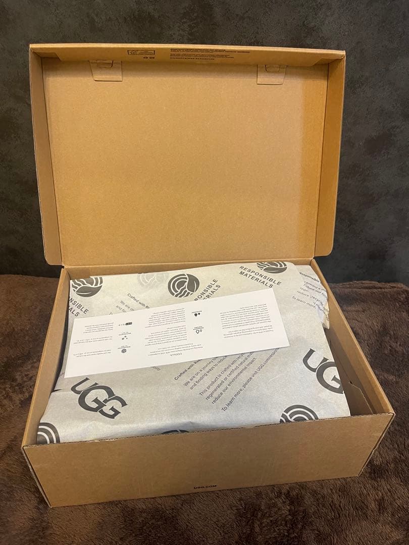 UGG 厚底サボサンダル ブラウン25cm