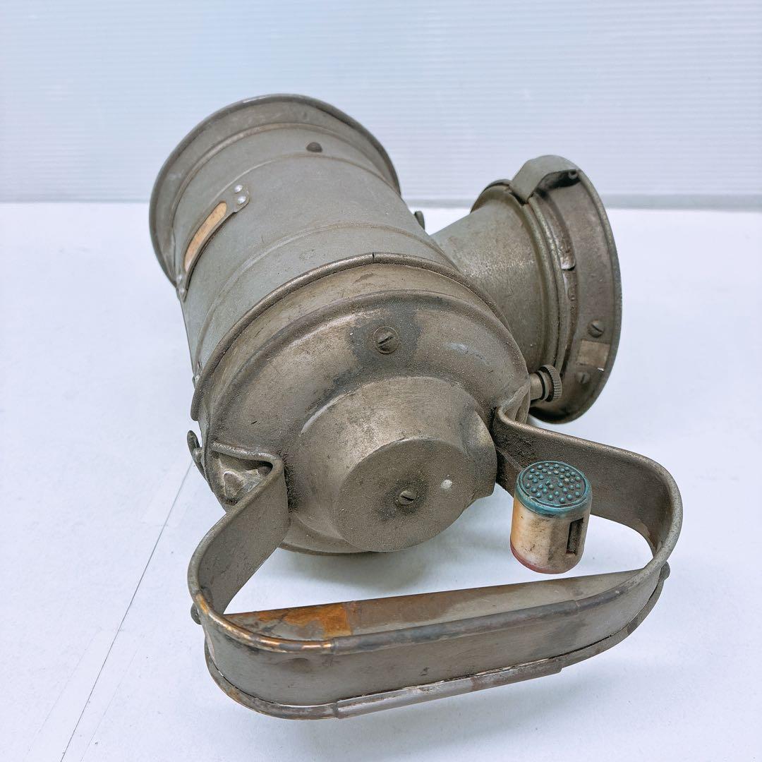 古い 鉄道用 カンテラ 合図灯 ランタン 金属製 レンズ付き 手持ち式 照明