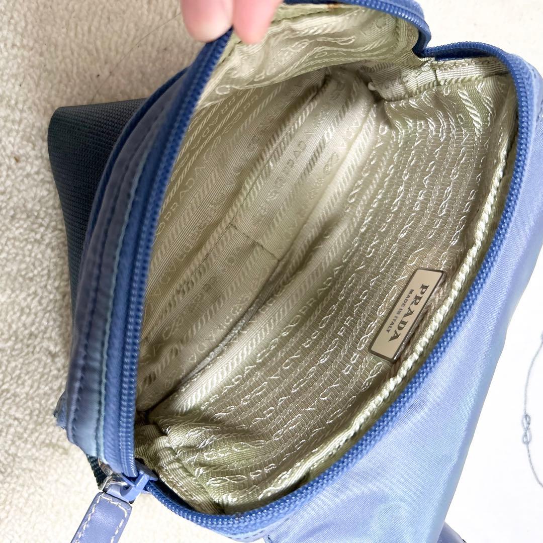 美品　プラダ　PRADA ボディバッグ　ウエストポーチ　ミニショルダーバッグ