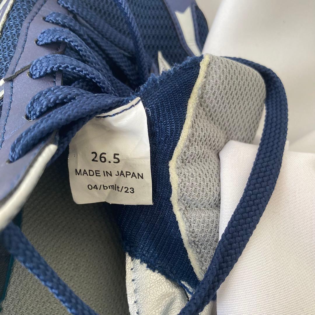 ボ*ン様 BEMOLO シューズ 26.5cm ネイビー 収納袋付き