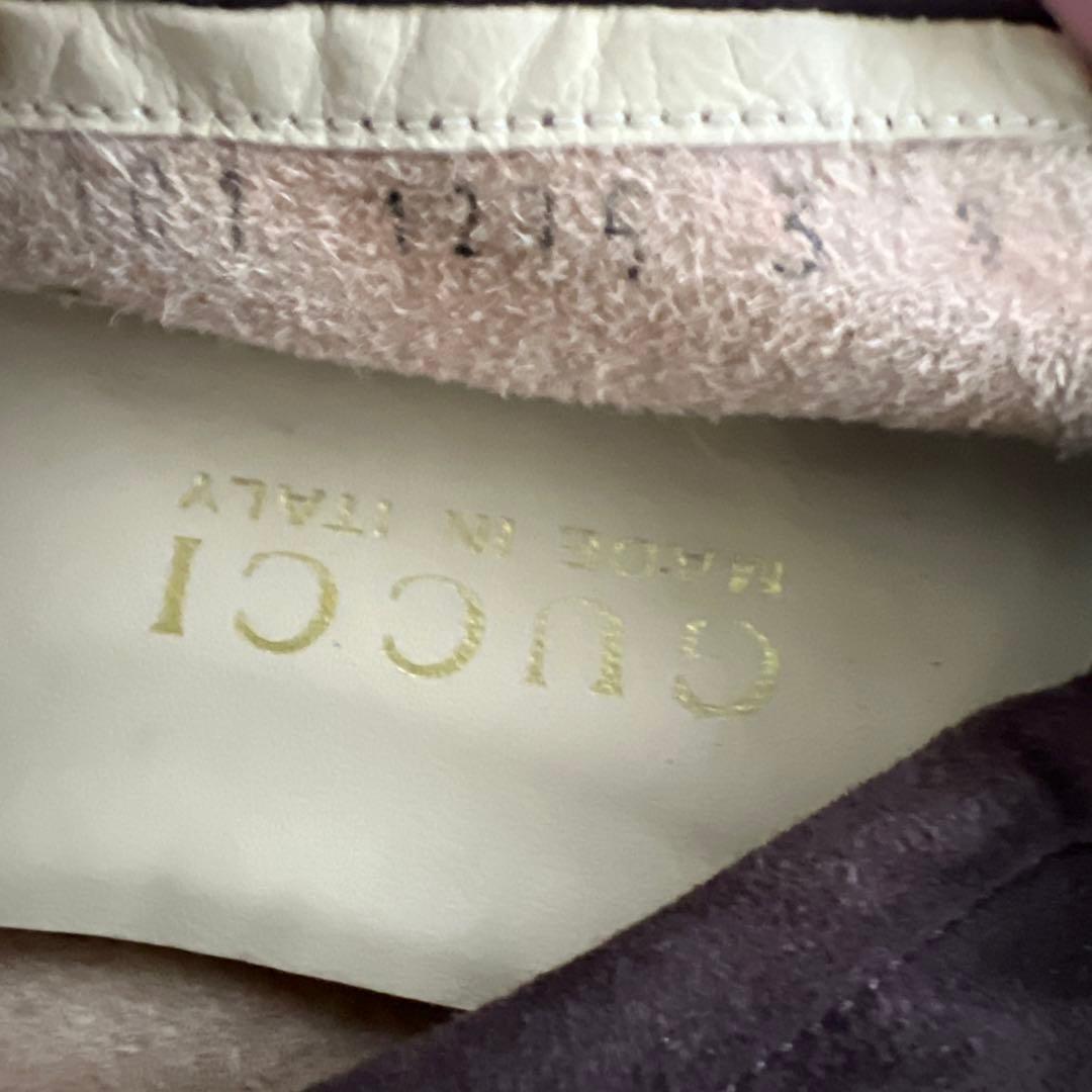 GUCCIブラウン スエード ローファー MADE IN ITALY37.5