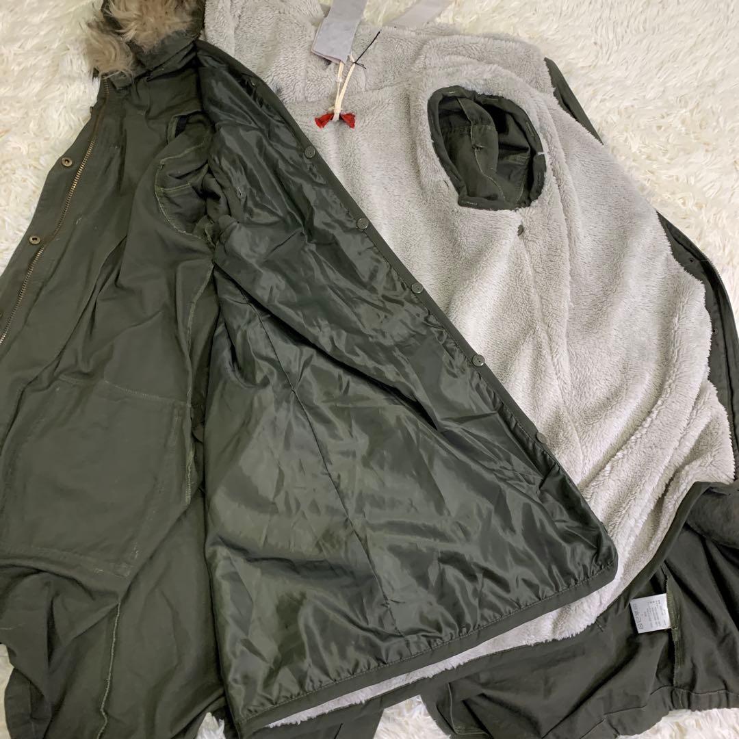 新品✨【somari】ファーコート モッズコート　ミリタリー