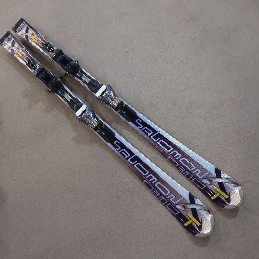 使用済比較的 綺麗サロモン156cmビンディング2点セット古いDEMOモデル