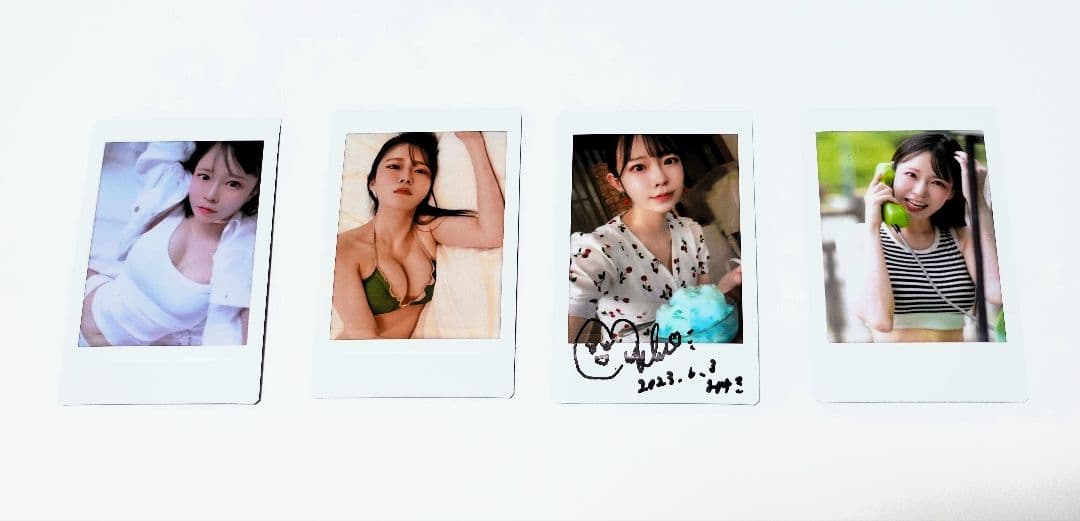 ☆激レア☆極美品☆ 小泉みゆき サイン入りチェキ4枚セット