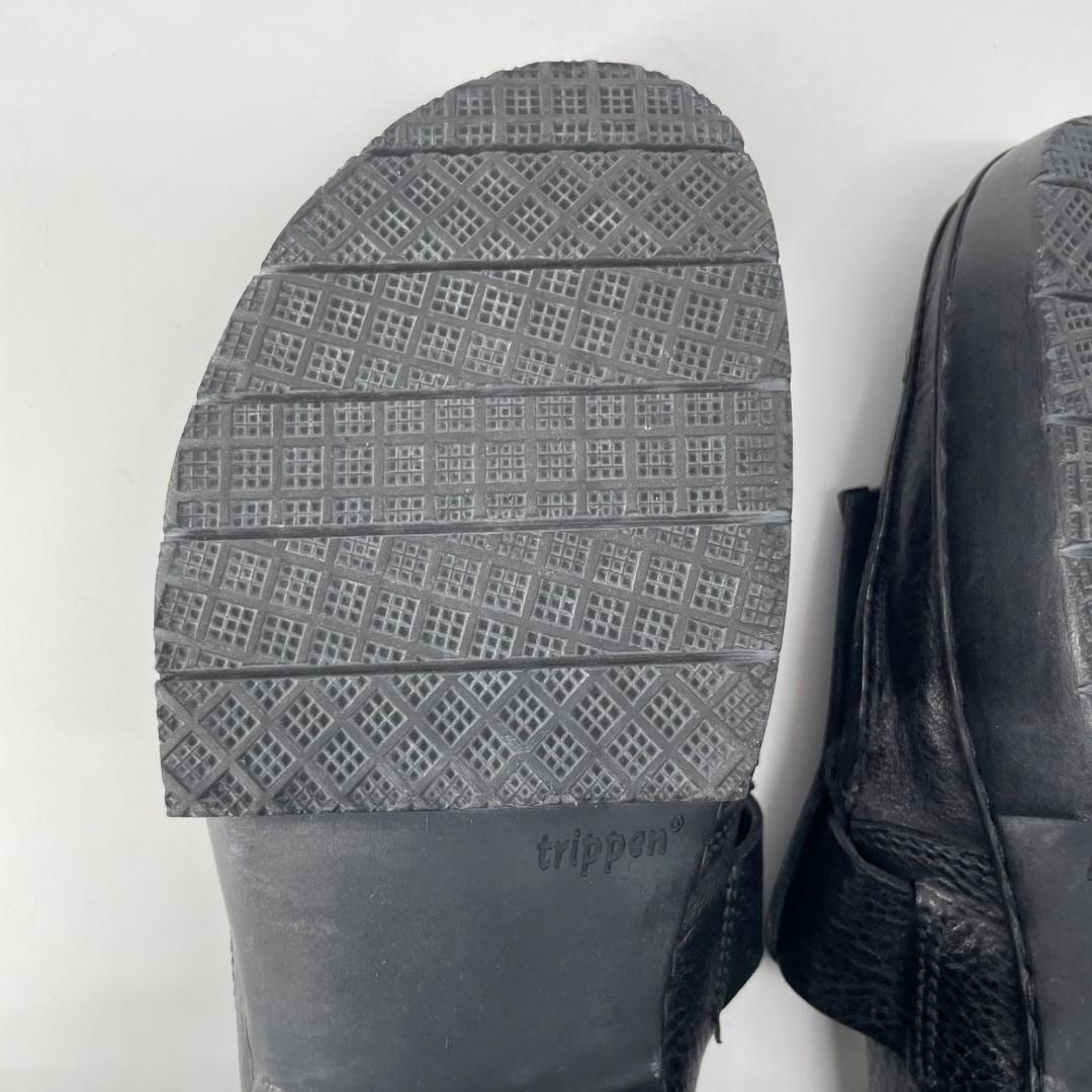 良品✨トリッペン フリンジローファー 黒 ブラック 36