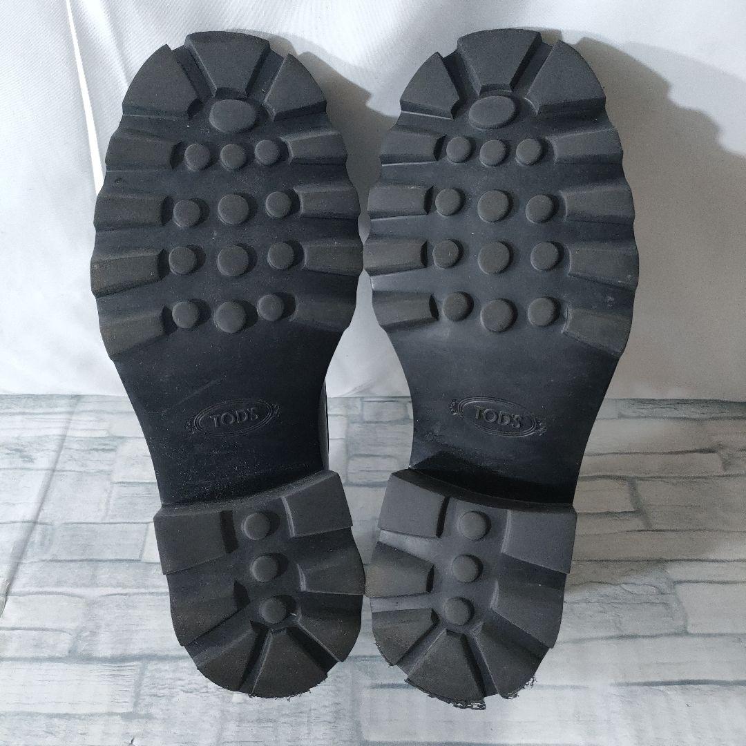 箱保存袋付き✨TOD'S　タイムレス　ローファー　ガラスレザー　厚底　36.5