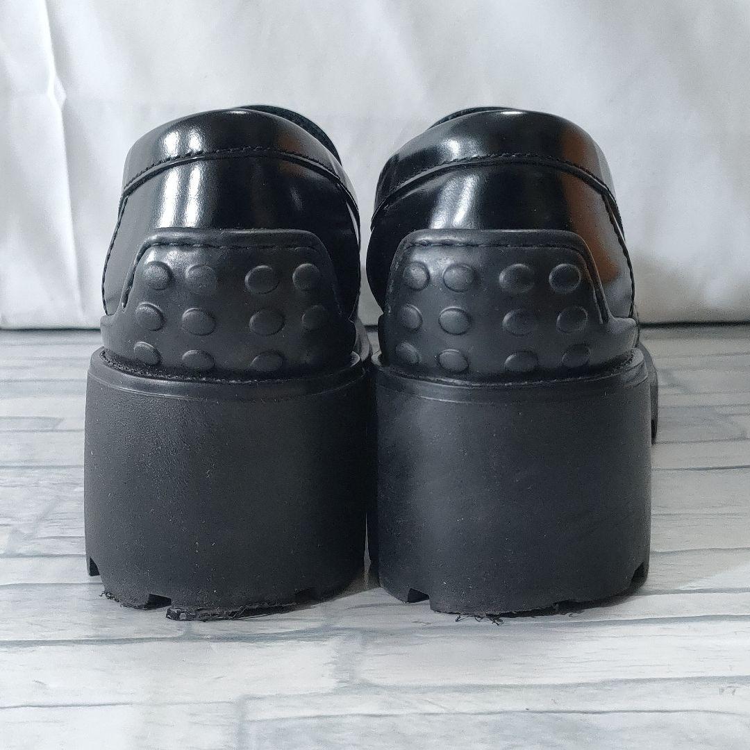 箱保存袋付き✨TOD'S　タイムレス　ローファー　ガラスレザー　厚底　36.5