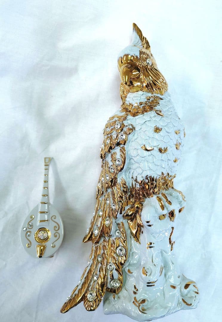 スワロフスキー オウム 置き物 イタリア製