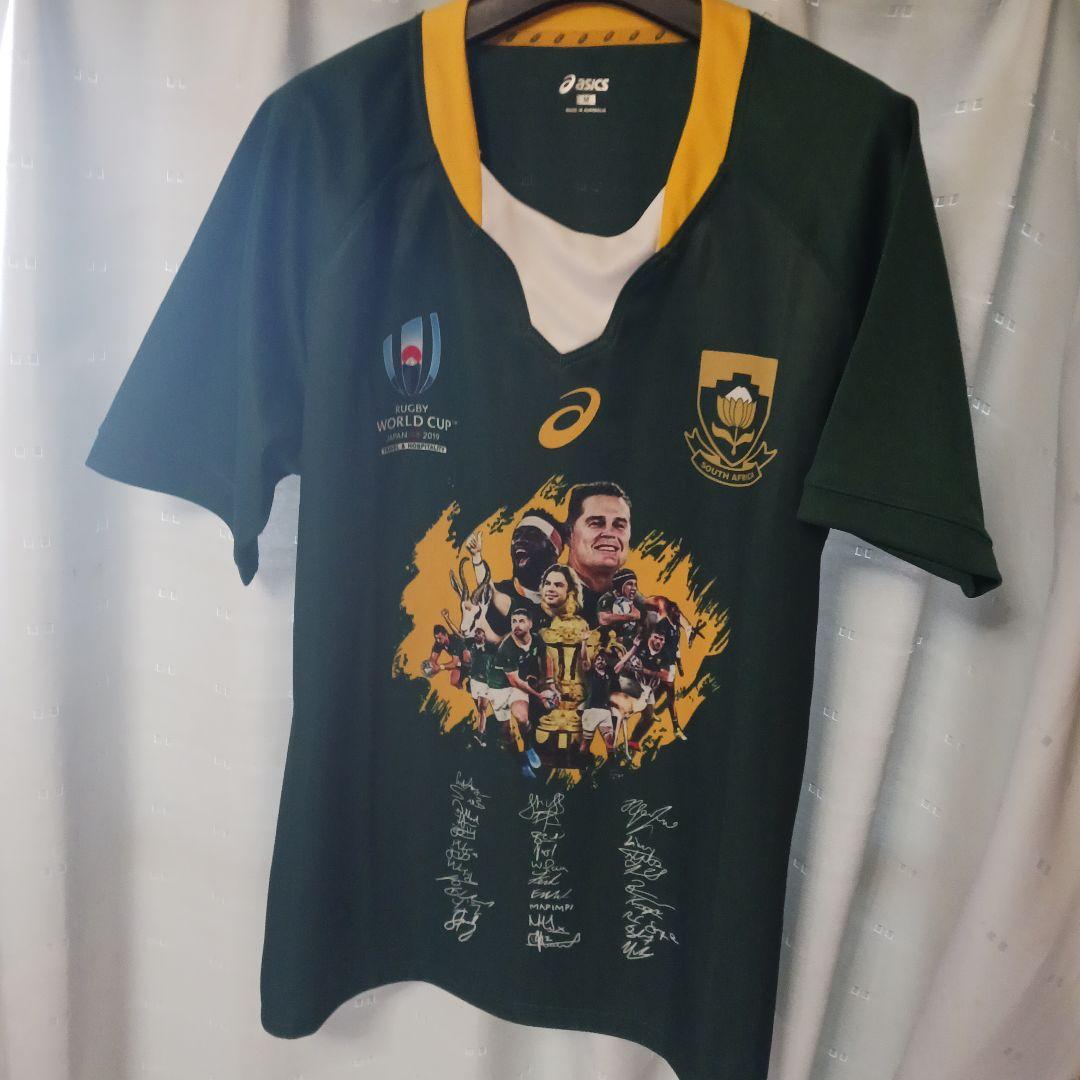 asics 南アフリカ代表2019ラグビーワールドカップ優勝記念ジャージ M