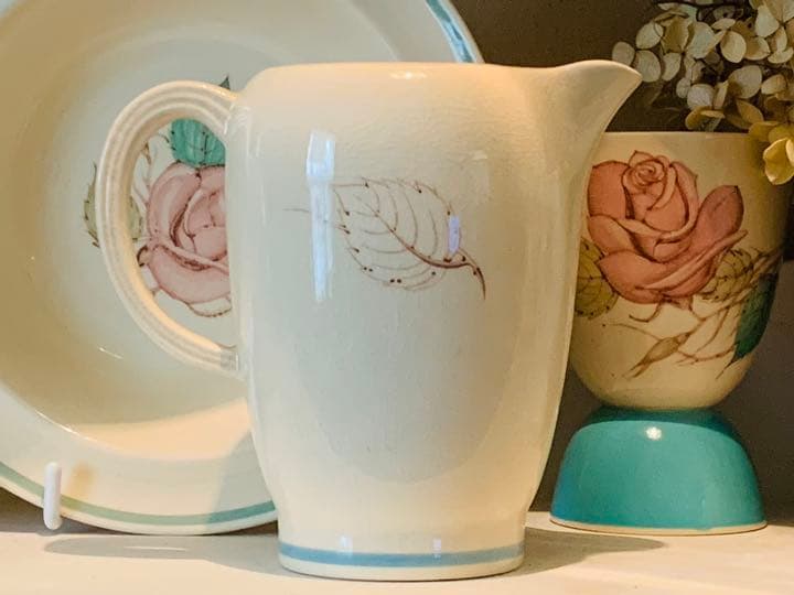 スージークーパー　パトリシアローズ　ブルーライン　ホットウォーターポット　ジャグ