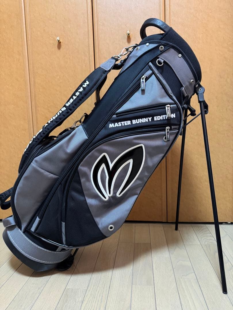マスターバニー スタンド式 キャディバッグ 軽量グレー