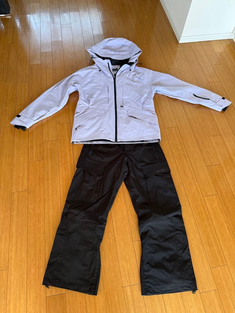 フード付きスノーボードウェアセット男女兼用