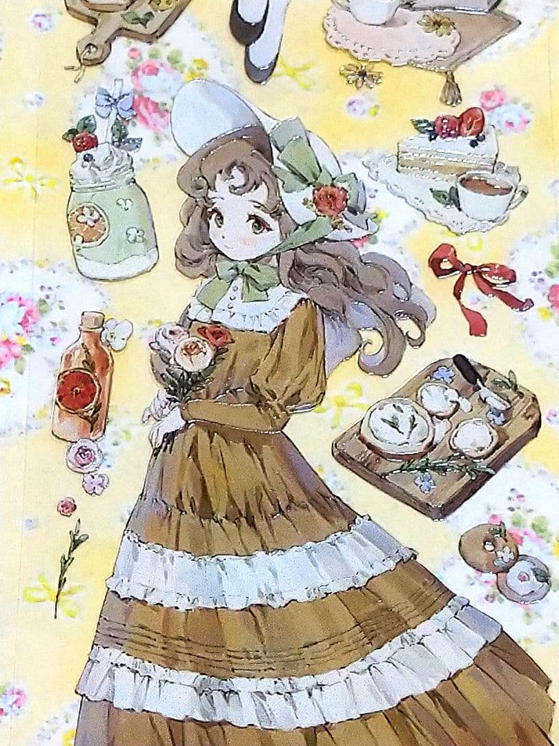 J1004＃花间小调(水晶)studiovi切り売り海外人物マステ女の子