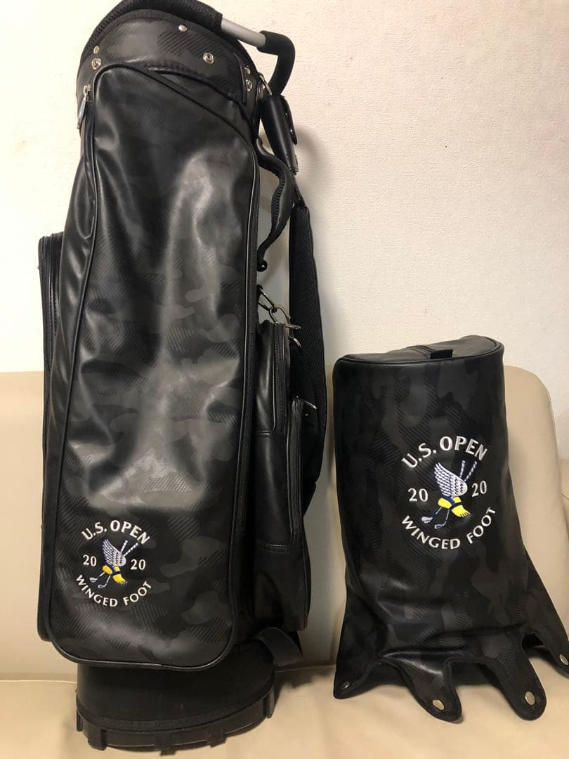 【送料込み】超希少　U.S. OPEN 優勝者キャディバッグ　アルミフレーム迷彩