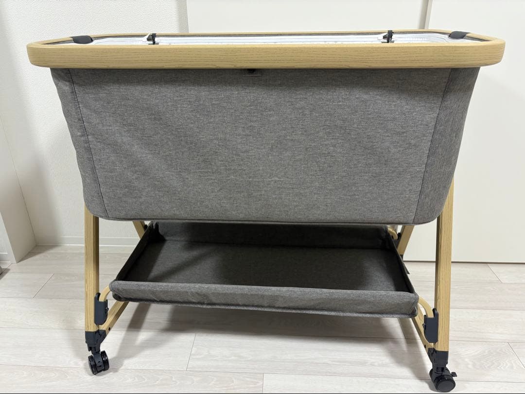 あやこ　HZDMJ ベビーベッド グレー