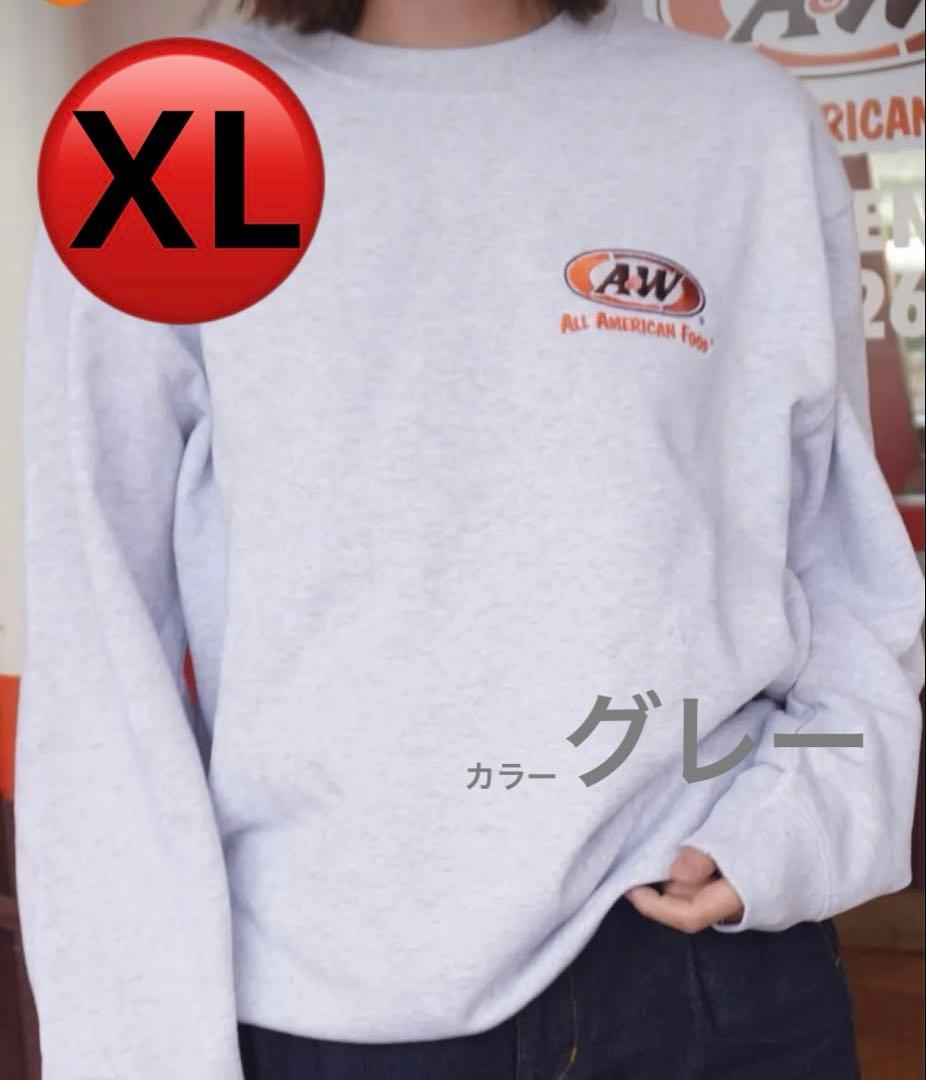 限定品!! エイアンドダブリュ グレー スウェット 長袖 XL A&W