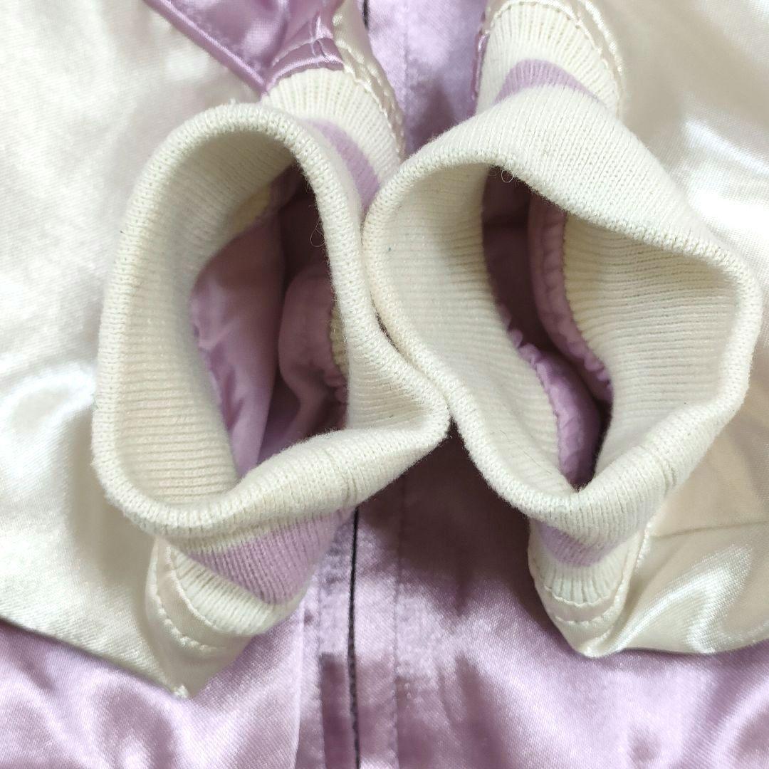 希少 ベティーブープ 刺繍 M スカジャン 別珍 ピンク バイク ベティちゃん