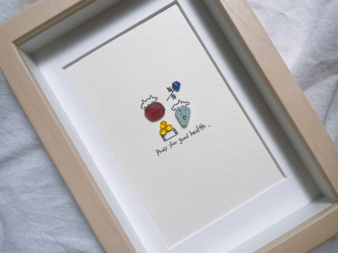 シーグラスアート　12か月カレンダー　　　　S-182