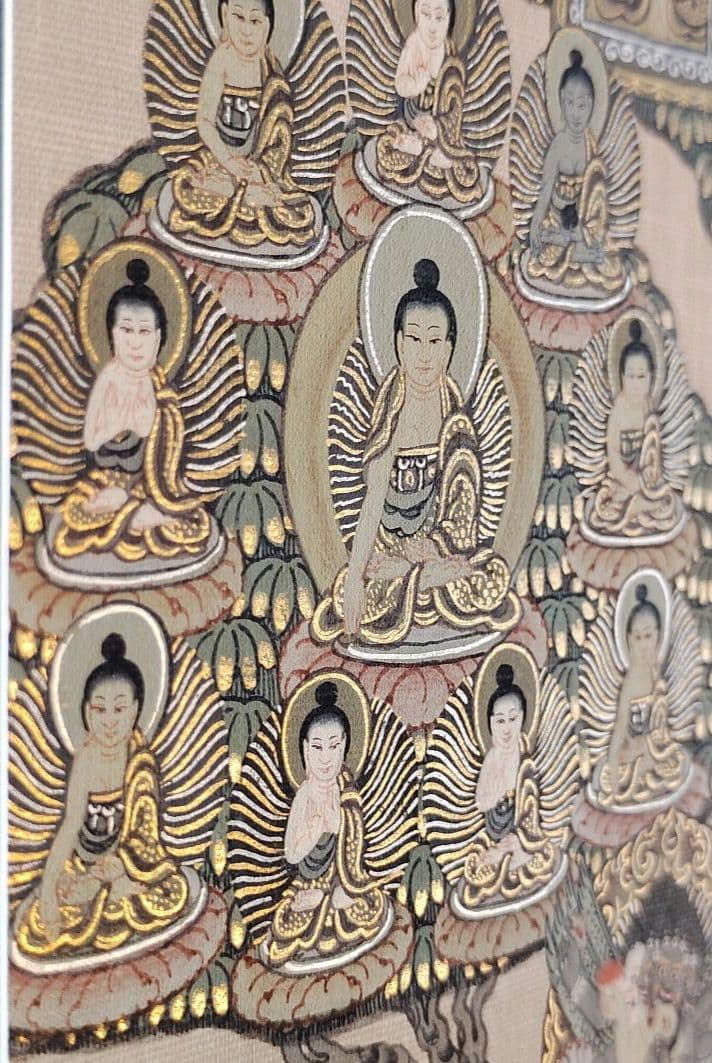 集会樹 絵画 手描き 仏画