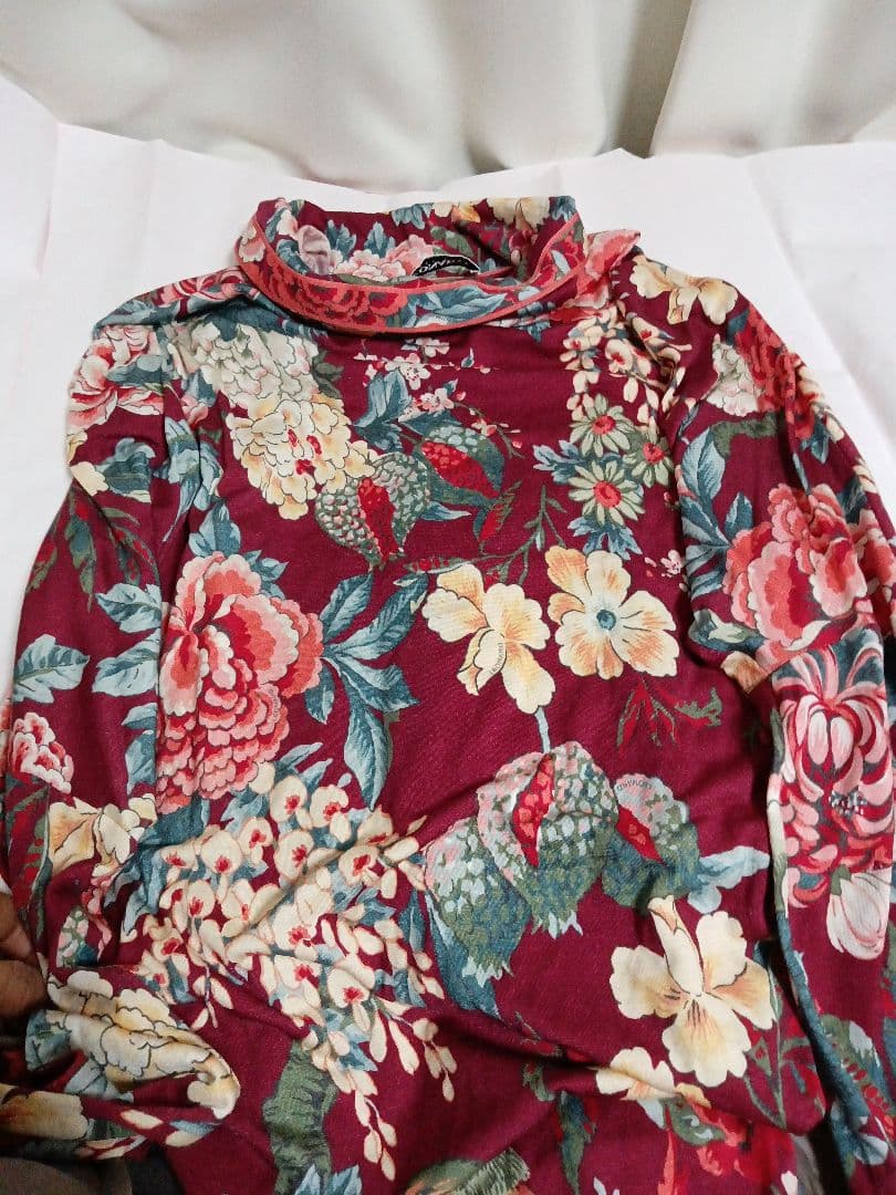 【未使用】レオナールパリ　インポート　税込33万円　ラグラン袖ワンピース　38