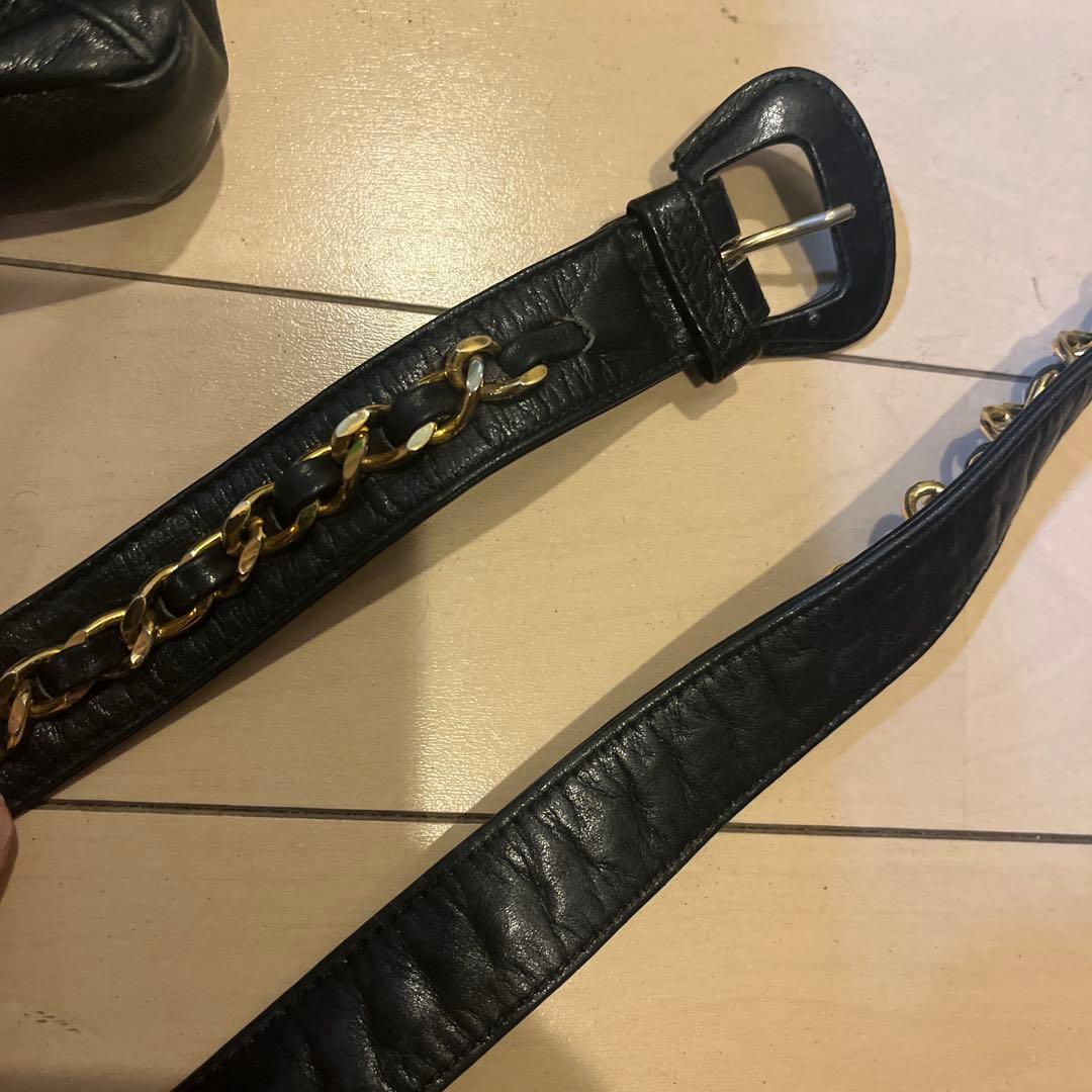 CHANEL ビコローレ　ウエストポーチ　マトラッセ　ヴィンテージ