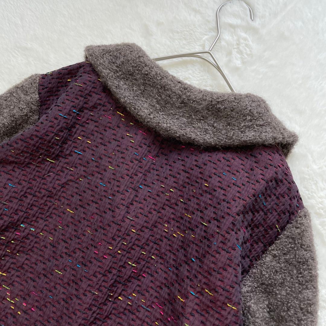 M. &KYOKO モヘアシルク使い 素敵なカーディガンジャケット