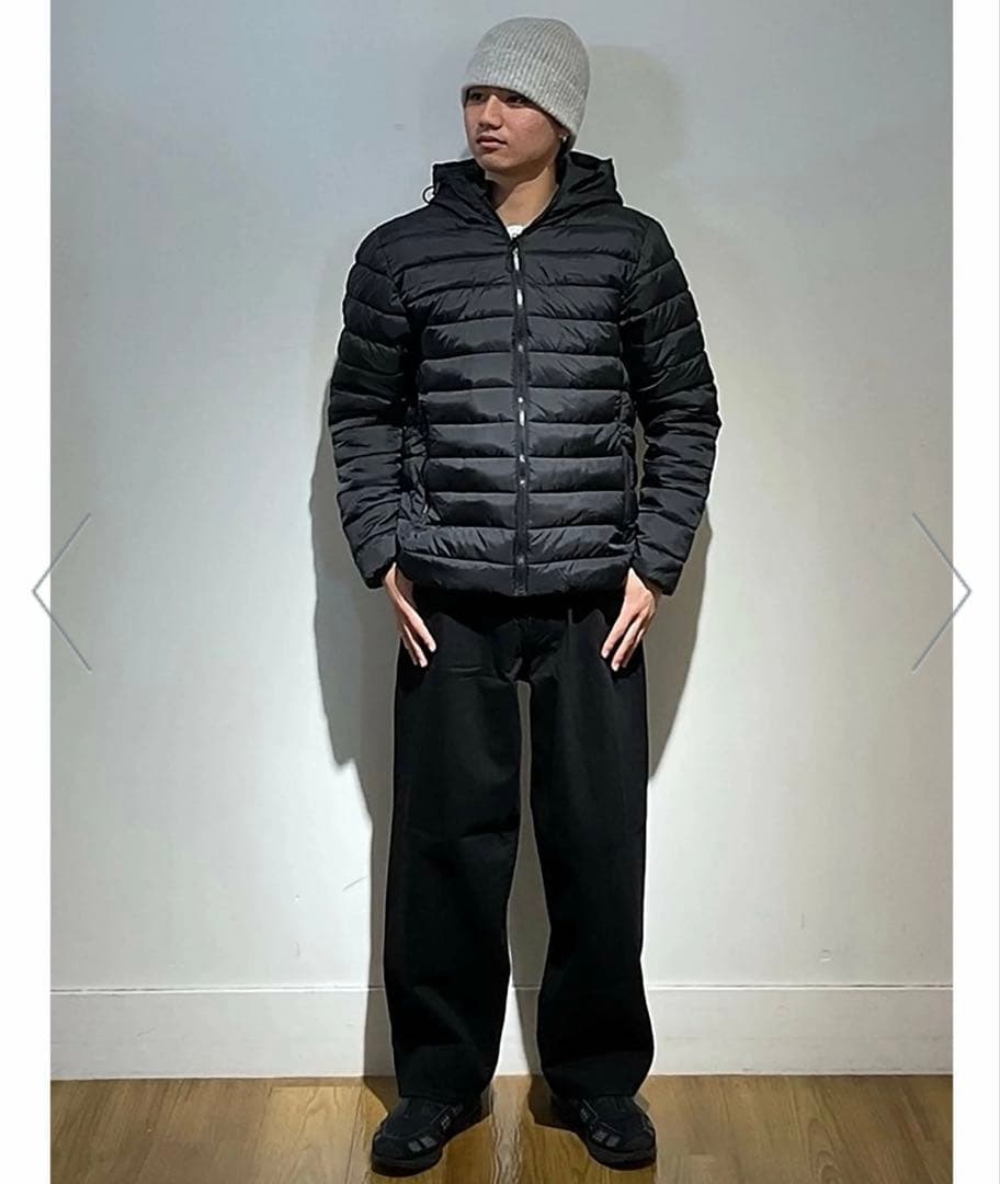 【希少レア】ꕥ新品未ꕥリサイクル フード付き パファージャケット黒