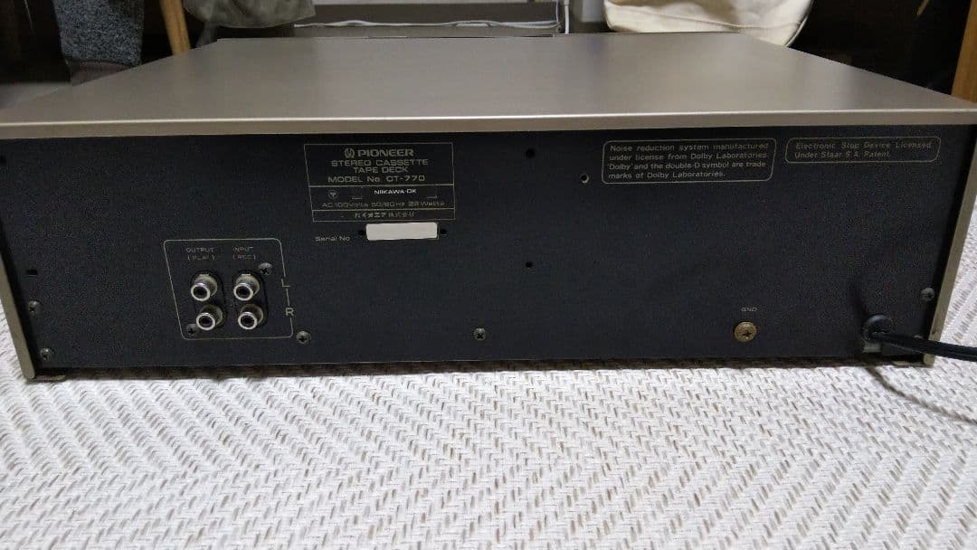 Pioneer CT-770 3ヘッド ステレオカセットデッキ