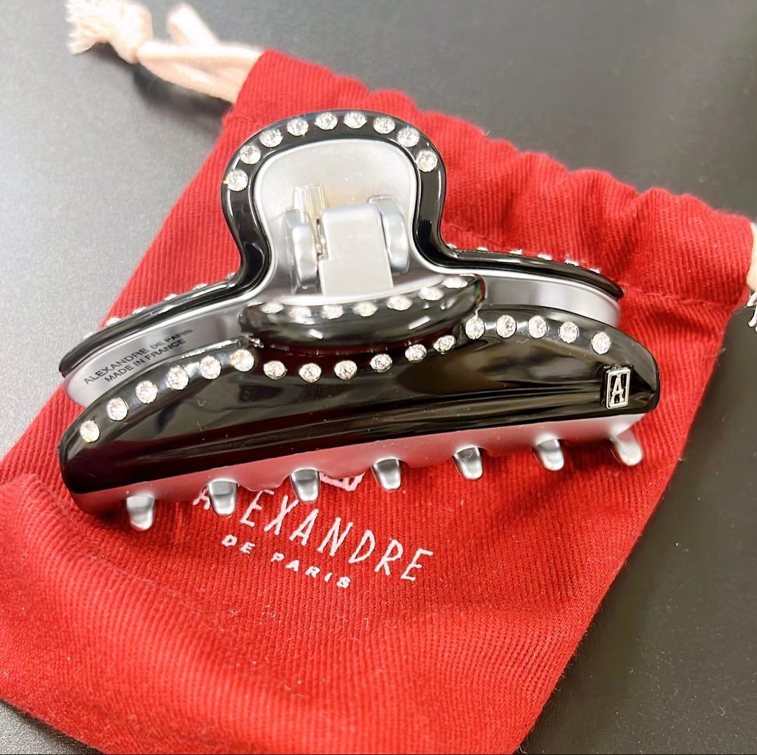 ALEXANDRE DE PARIS ヘアクリップ M ヴァンドーム　黒