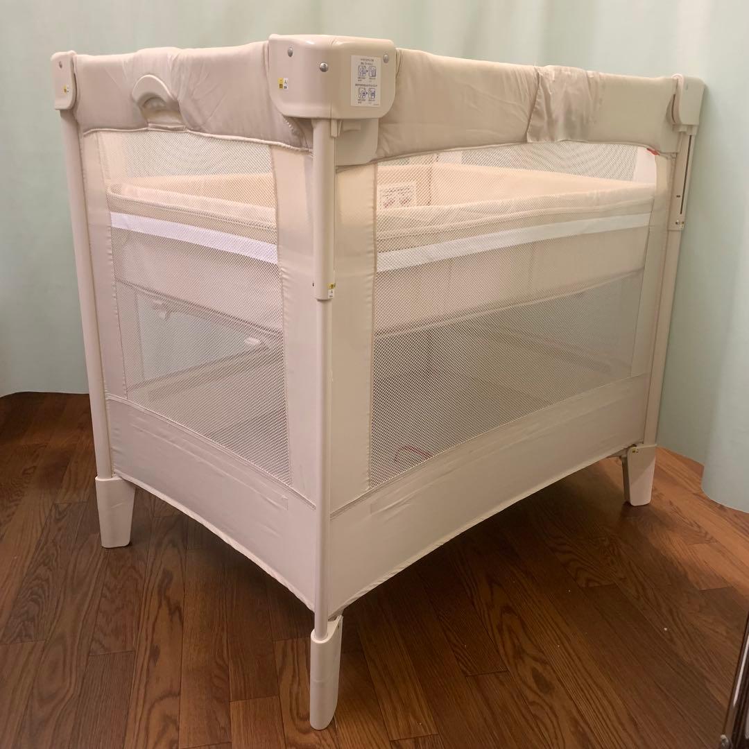 ☆美品☆【Aprica】アップリカ ココネルエアー ベビーベッド 折りたたみ