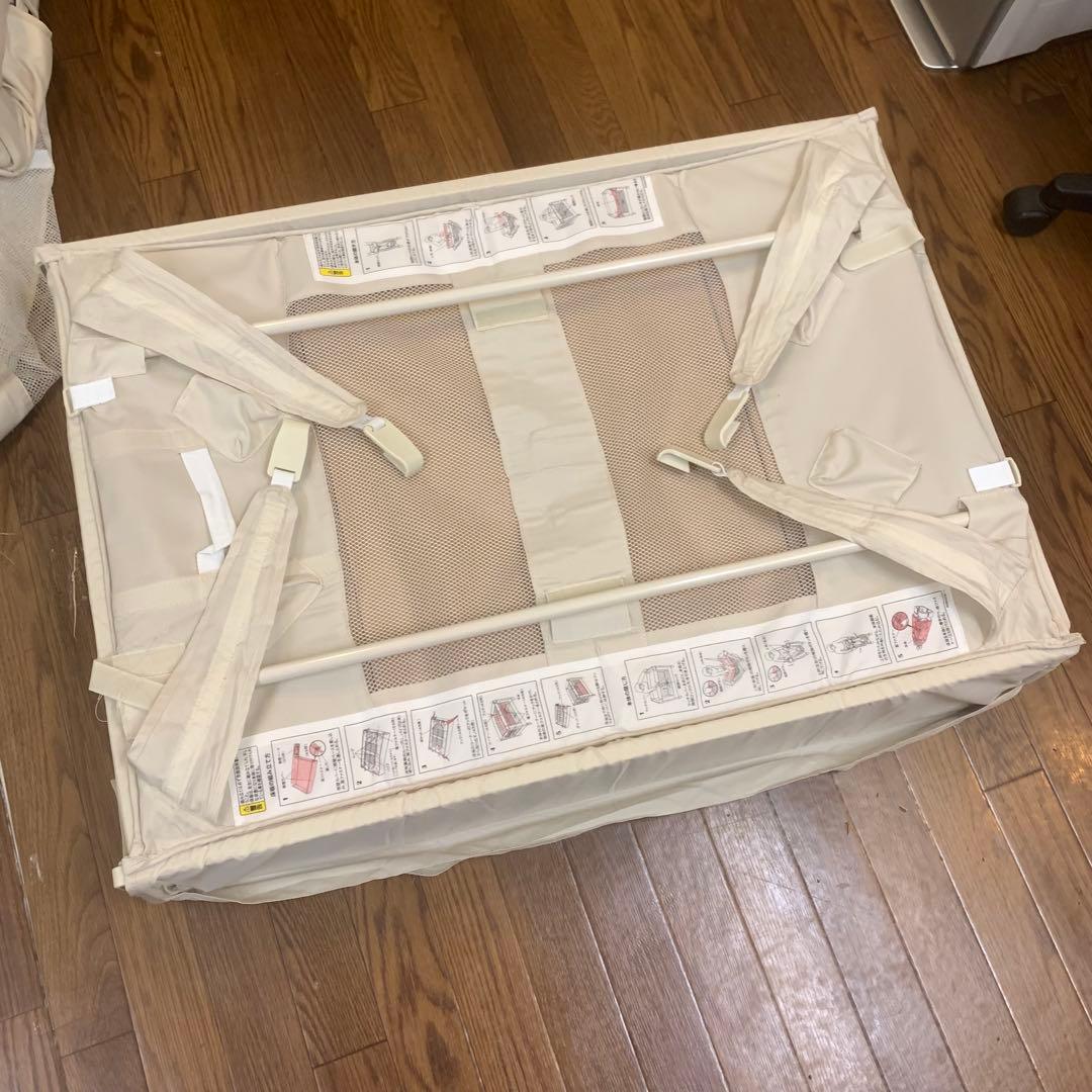 ☆美品☆【Aprica】アップリカ ココネルエアー ベビーベッド 折りたたみ