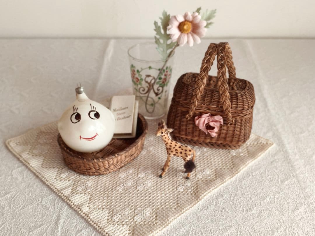 * antique doll panier ❀ * 小さなバスケット カゴ