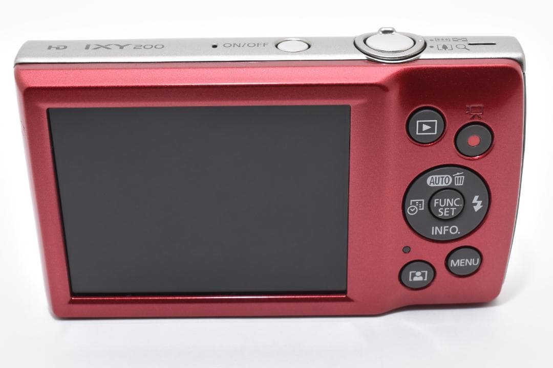 超美品 Canon IXY200 コンパクトデジタルカメラ レッド キヤノン
